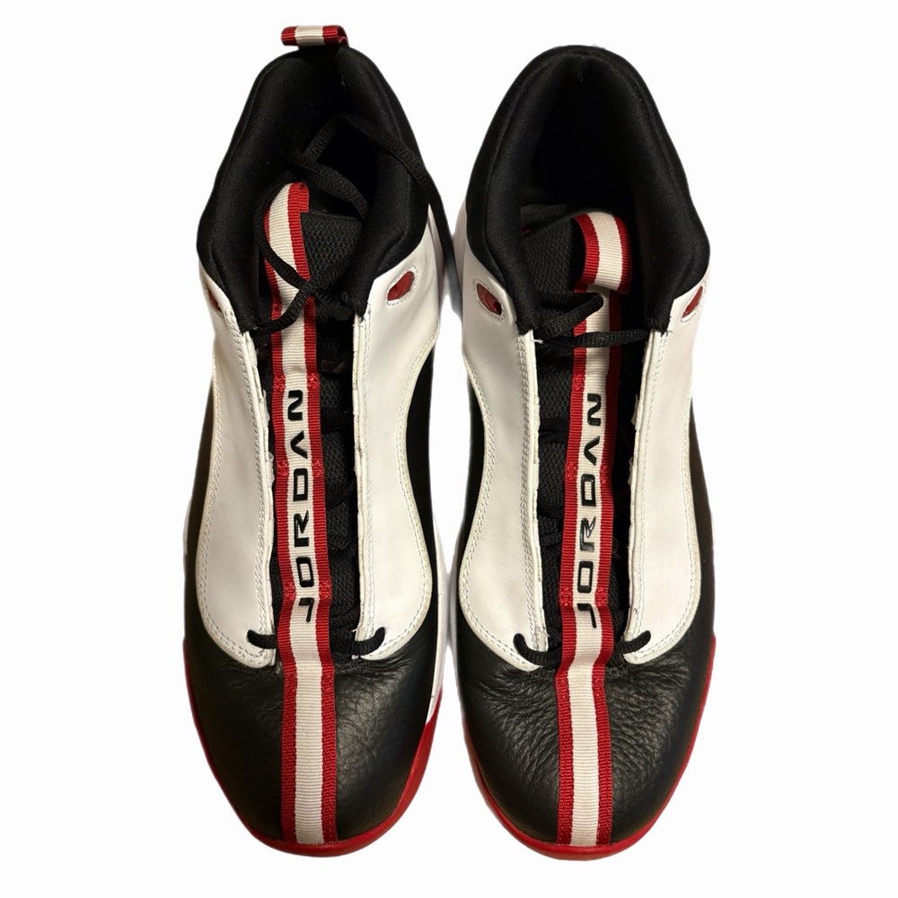 Jordan Black, White, and Red Men's Sneakers